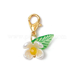 Décorations suspendues en perles et acryliques en plastique ABS&nbsp;HJEW-JM02988-01
