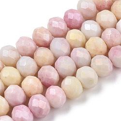 Fili di perle di vetro elettrolitico sfaccettato, ab colore placcato, abaco, roso, 6x5mm, Foro: 1.2 mm, circa 88~89pcs/filo, 17.05 pollice ~ 17.32 pollici (43.3~44 cm)