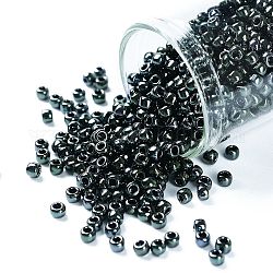 Toho perles de rocaille rondes, Perles de rocaille japonais, (89) mousse métallique, 8/0, 3mm, Trou: 1mm, environ 1110 pcs/50 g
