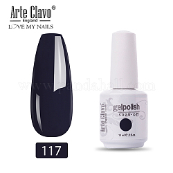Esmalte de uñas especial 15ml, para estampado de uñas estampado, kit de inicio de manicura barniz, gris pizarra oscuro, botella: 34x80 mm