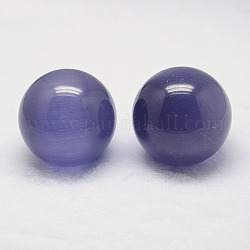 Cat Eye Display Decoration, Sphere Ball Beads for Home Decoration, DarkSlate Blue, 50mm
