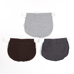 Rallonge de pantalon de maternité en coton réglable, avec ruban élastique, rallonge de ceinture, couleur mixte, 170x212x3mm, 3 pièces / kit
