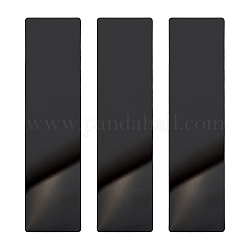 Пустые пластины из нержавеющей стали, временный знак остановки, чёрные, 140x35x1 мм