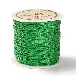 Cordino in nylon con nodo cinese da 50 metro, cavo per gioielli in nylon per la creazione di gioielli, verde, 0.8mm
