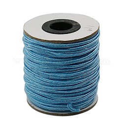 Nylon Thread, Nylon Jewelry Cord for Custom Woven Jewelry Making, Sky Blue, 2mm, about 50yards/roll(150 feet/roll)