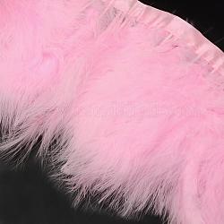 Пера способа ткань нить аксессуары костюма, розовые, 120~190x28~56 мм, около 2 м / упаковка