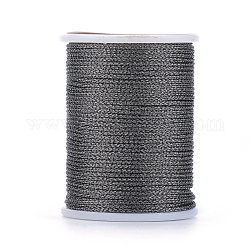 ポリエステルメタリック糸  グレー  1mm  約7.65ヤード（7m）/ロール