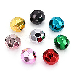 UV-Beschichtung Acryl-Perlen, Ball, Mischfarbe, 9.5x9.5 mm, Bohrung: 2 mm