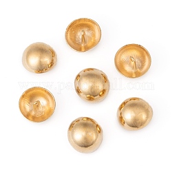 Alloy Shank Buttons, 1-Hole, Dome/Half Round, Light Gold, 23x17mm, Hole: 1.5mm