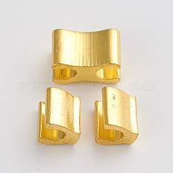 Bekleidungszubehör, Reißverschlussstopfen und Stopfen aus Messing reparieren, golden, 6x9x5 mm, 5x6x5 mm, 3 Stück / Set