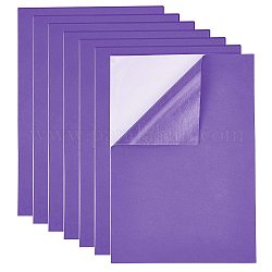 Esponja eva juegos de papel de espuma de hoja, con adhesivo en la espalda, antideslizante, Rectángulo, Violeta Azul, 30x21x0.1 cm