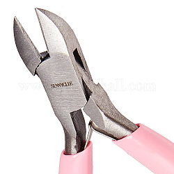 SUNNYCLUE 4.4 Inch Side Cutting Pliers Flush Cutter Pliers Wire Cutter Precision Beading Pliers Jewelry Wire Looping Bending Tools for DIY Jewelry Making Hobby Projects Pink