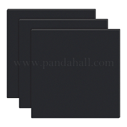 Placas de molde de pvc, Rectángulo, Suministros de material modelo de mesa de arena, negro, 300x300x3.2mm