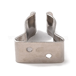 304 abrazadera de resorte de bichero de acero inoxidable, clip de soporte de soporte, color acero inoxidable, 40x34x19.5mm, agujero: 4 mm