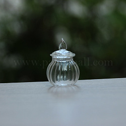 Miniglas, Puppenhaus-Zubehör für Mikrolandschaften, vorgetäuschte Requisitendekorationen, Transparent, 25x25 mm
