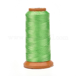 Полиэфирные нити, для изготовления ювелирных изделий, желто-зеленые, 1 мм, около 284.33 ярда (260 м) / рулон