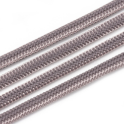 Эластичный шнур, с нейлоновым снаружи и резины внутри, розово-коричневый, 5.5x2.5 мм, около 100 ярд / пачка (300 фута / пачка)