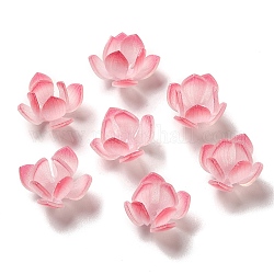 Chapeau de perle de fleur, pour le bricolage fabrication de bijoux, perle rose, 18~20x12~13mm, Trou: 1~1.4mm