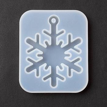 Christmas Theme DIY Snowflake Pendant Silicone Molds DIY-F114-30