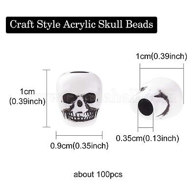 Perles en acrylique de style artisanal&nbsp;MACR-YW0002-81-1