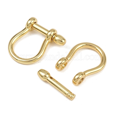 D-Ring-Ankerschäkel aus Messing&nbsp;X-KK-A257-08G-1