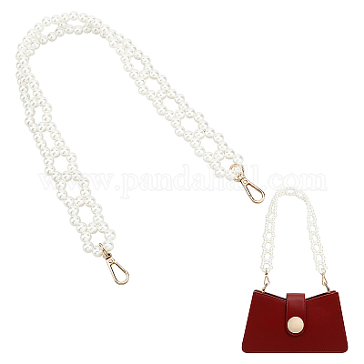 Fashion Imitate Pearl Chain Buckles Replaceable Shoulder Strap