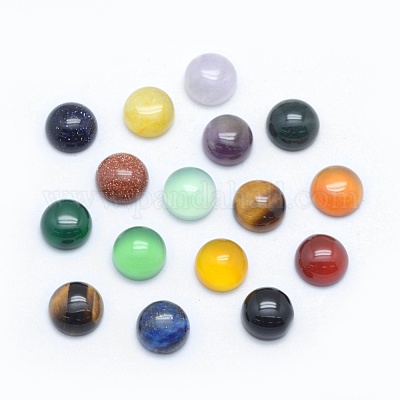 Natürliche und synthetische Mischstein Cabochons&nbsp;G-E492-H-01-1