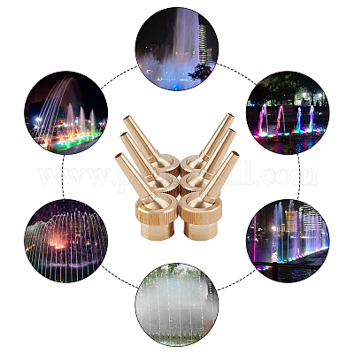 Ugello Fontana A Ventaglio In Ottone - 1/2" E 3/4" Per Laghetto Giardino - Foto 5