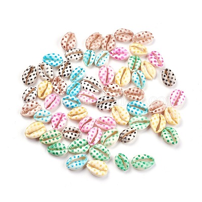 Perles de cauris imprimées&nbsp;SHEL-X0004-02-1
