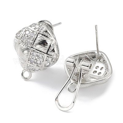 Boucles d'oreilles en laiton&nbsp;KK-E083-06P-1