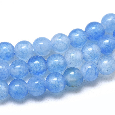 Chapelets de perles de jade blanche naturelle&nbsp;G-S266-3mm-14A-1