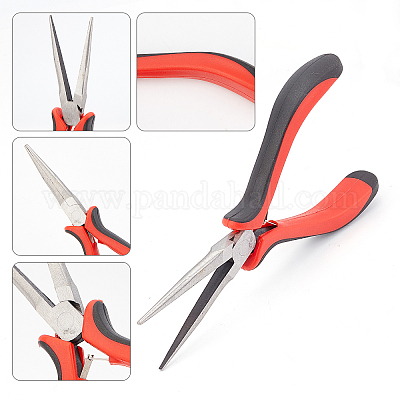 Carbon Steel Jewelry Pliers, Long Chain Nose Pliers, Needle Nose