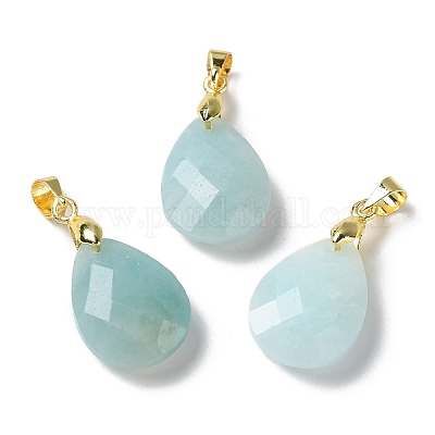 Pendentifs en amazonite naturelle&nbsp;G-Q005-02G-05-1