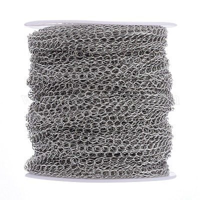 Chaînes en laiton torsadées&nbsp;CHC-Q001-5x4mm-P-1