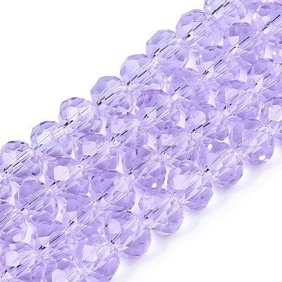 Chapelets de perles en verre transparente  &nbsp;GLAA-T023-6mm-B01-1