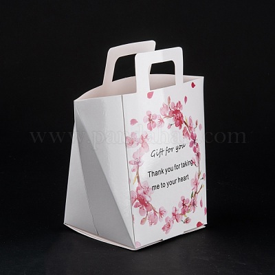 Wholesale PH PandaHall 12pcs Kraft Paper Gift Bags with Clear Window Candy  Bags with Rope Craft Bags for Tea Flower Pastries Cookie Wedding Christmas  Party Holiday New Year Decoration 3.1x3.1x10.6 inch 