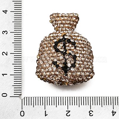 Handgemachte Fimo-Perlen Strass&nbsp;CLAY-Z006-04B-1