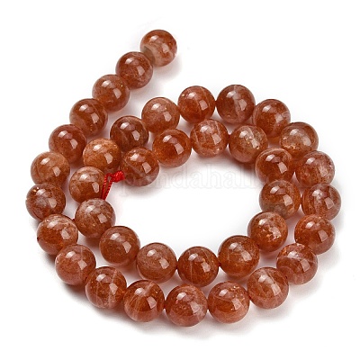 Natürliche sunstone Perlen Stränge&nbsp;G-L631-A04-10mm-1