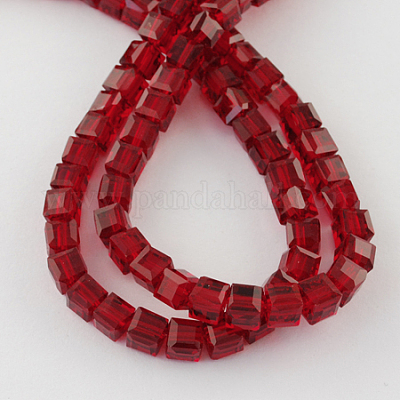 Fili di perline in vetro&nbsp;GLAA-R041-8x8mm-02-1