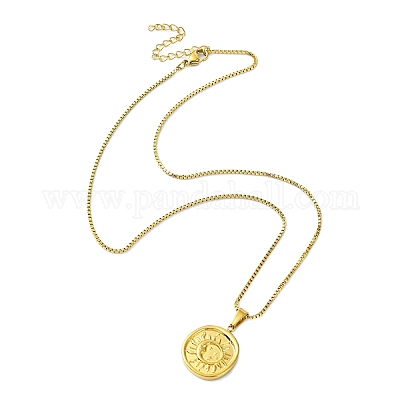 Collane con ciondolo in acciaio inossidabile 304&nbsp;NJEW-K264-01G-1
