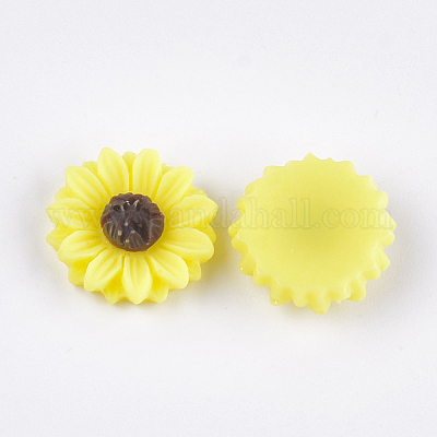 Cabochons en résine&nbsp;CRES-T010-60J-1
