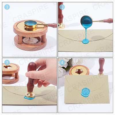 Wholesale CRASPIRE DIY Wax Seal Wax Sealing Stamps Tools Sets 