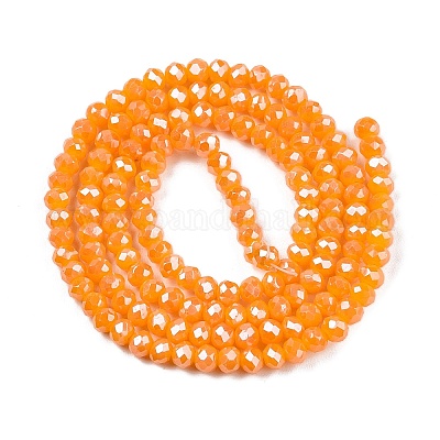 Chapelets de perles en verre électroplaqué&nbsp;EGLA-A044-P2mm-A29-1