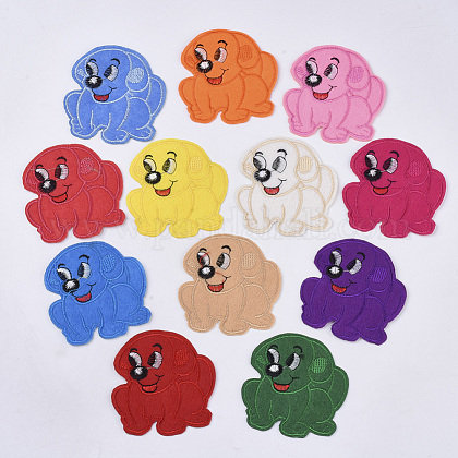 コンピューター化された刺繍布アイロン 子犬パッチの縫製 マスクと衣装のアクセサリー アップリケ 漫画の犬 ミックスカラー 76x75x1 5mm 約12色 1色 10個 1個 袋の通販 Jp Pandahall Com