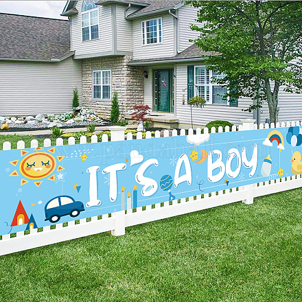 Polyester Hanging Banners Children Birthday AJEW-WH0190-006-1