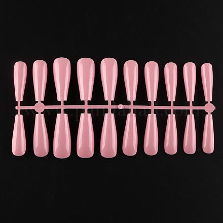 Однотонные пластиковые бесшовные накладные ногти MRMJ-R106-TBL019-1