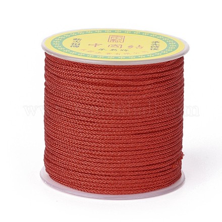 Cordón trenzado de poliéster para la fabricación de joyas OCOR-F011-C09-1