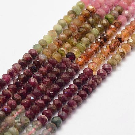 Chapelets de perles en tourmaline naturelle G-P279-62-5mm-1
