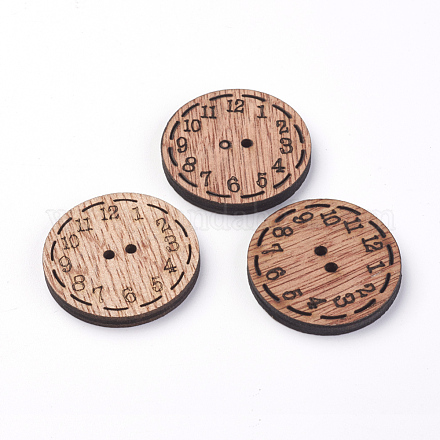 2 -hole boutons de couture en bois X-WOOD-S037-053-1