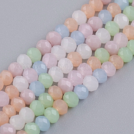 Faceted Glass Beads Strands GLAA-G074-B05-1